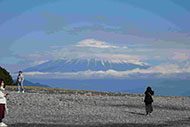 三保の松原から富士山